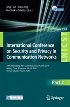 Lecture Notes of the Institute for Computer Sciences, Social Informatics and Telecommunications Engineering 153 - International Conference on Security and Privacy in Communication Networks