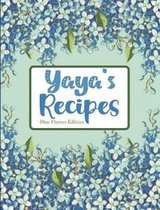 Yaya's Recipes Blue Flower Edition