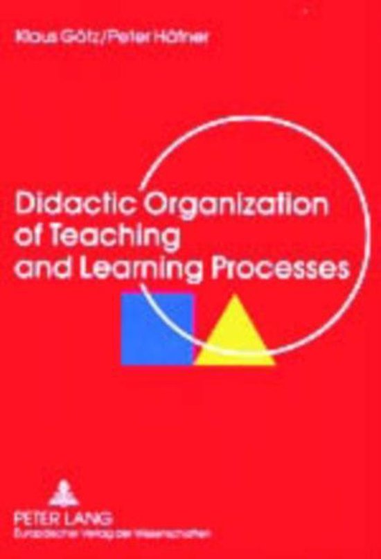 Didactic Organization of Teaching and Learning Processes - cover