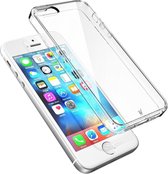 Apple iPhone 5 / 5s / SE - Hardcase met Soft Siliconen TPU Zijkant Transparant Hoesje