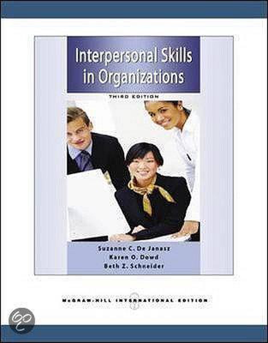 Interpersonal Skills In Organizations - Suzanne C. De Janasz
