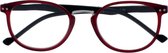 Icon Eyewear KCR019 Ortona Leesbril +2.00 - Rood montuur, zwarte poot