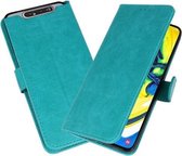 Bookstyle Wallet Cases Hoesje voor Samsung Galaxy A80 / A90 Groen