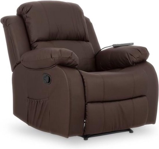 Handvest Werkgever Flitsend Relaxfauteuil - Relaxstoel met massagefunctie, verstelbare rugleuning en  uitschuifbare... | bol.com