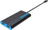 Sapphire 44005-02-20G video kabel adapter 0,28 m Thunderbolt 3 2 x HDMI Blauw, Grijs