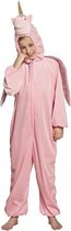 Eenhoorn dieren onesie/kostuum voor kinderen roze - Verkleedpak unicorn 116