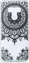 Shop4 - Samsung Galaxy Note 9 Hoesje - Zachte Back Case Mandala Zwart