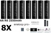 8 Stuks - AA HR6 Panasonic Eneloop PRO Oplaadbare Batterijen