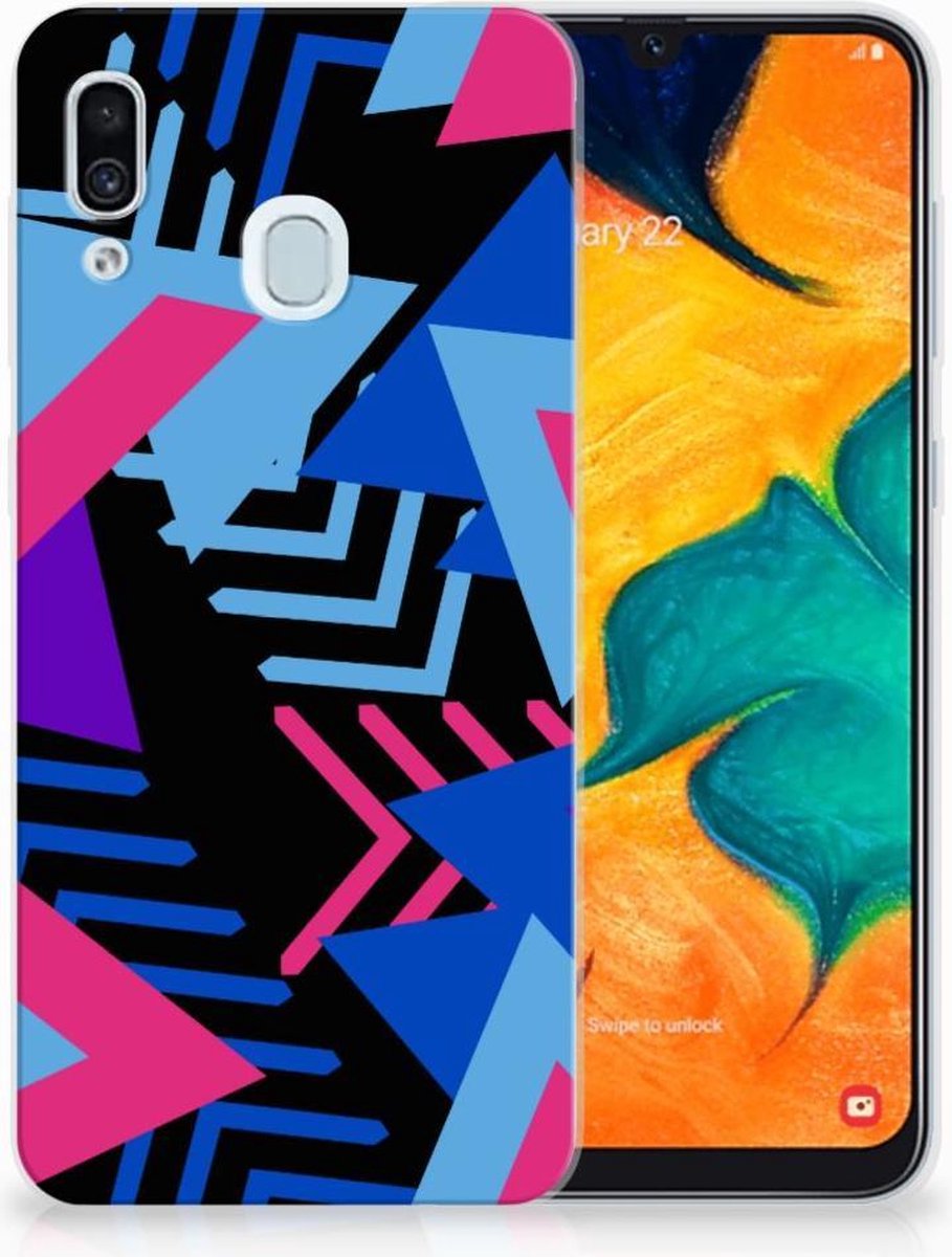 Samsung Galaxy A30 TPU Hoesje Funky Triangle