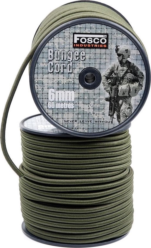 Fosco Bungee cord 60 meter groen | bol.com