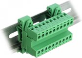 PCT-211 0,08-4 mm² elektrische DIN-rail klemmenblokken, 40 stuks elektrische klemmenblok aarde, railconnectorklemmenblok voor doe-het-zelfprojecten, snelle bedrading, insteekbaar van de conversie
