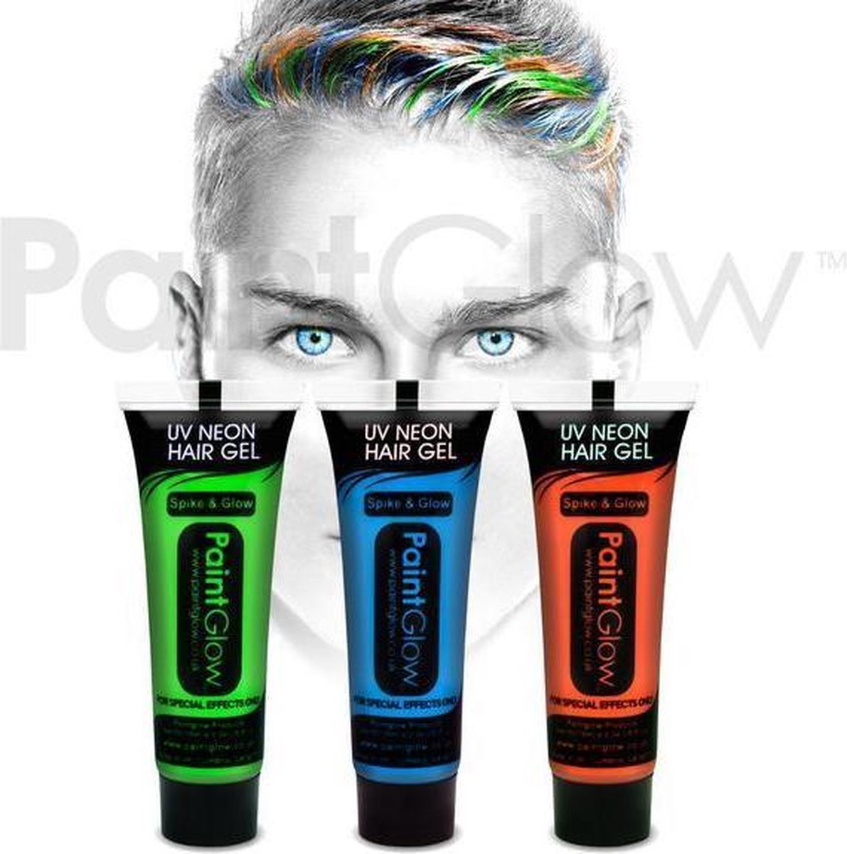 Haargel Neon – Blauw, Rood & |