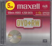 Maxell DVD+RW 47 8X 5PAK