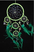 Dromenvanger - Spiegel - 11cm - Limegroen - Dream Catcher - GRATIS VERZENDING!!