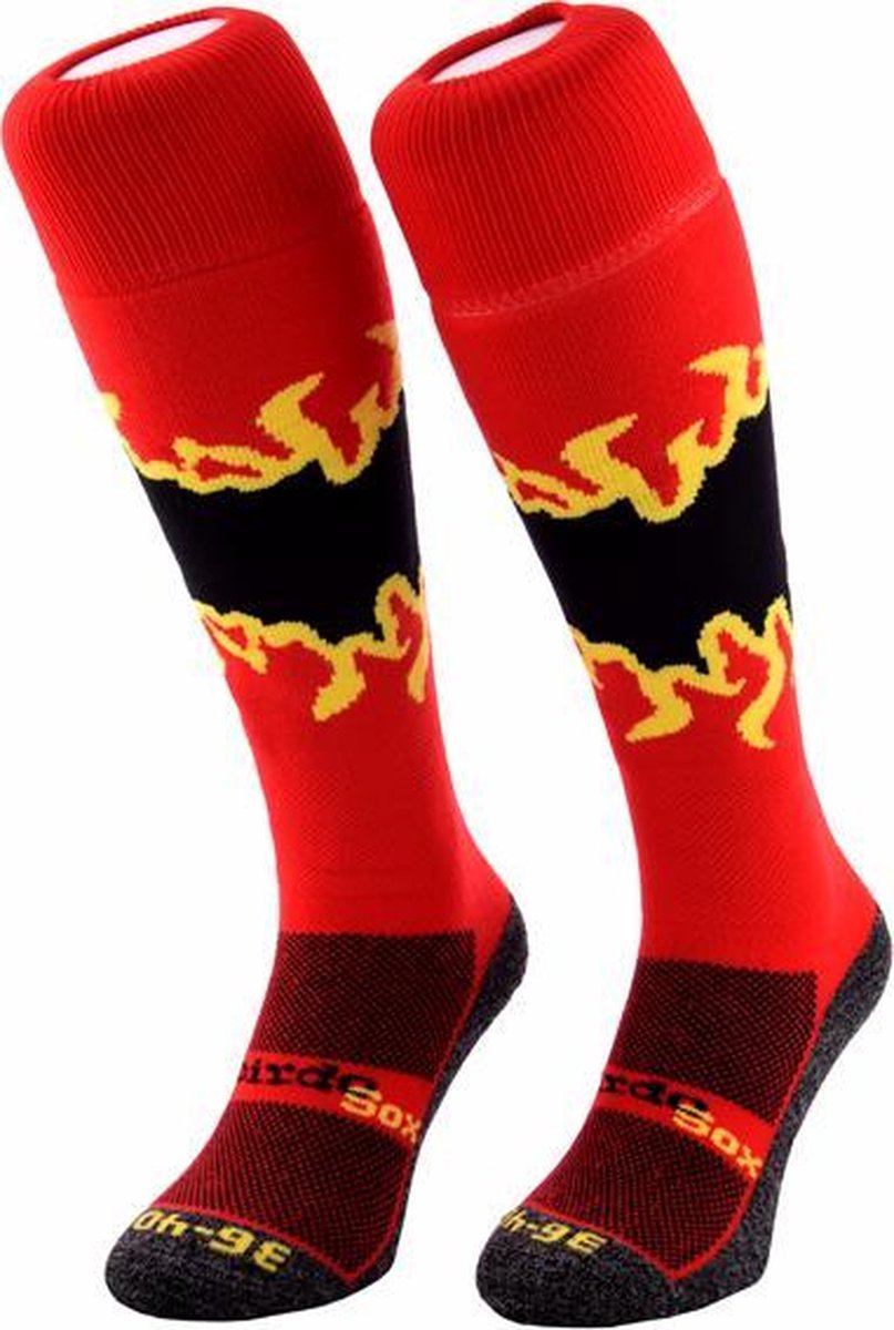 WeirdoSox Vlammen sportsokken, hockeysokken, voetbalsokken - Maat 31/35