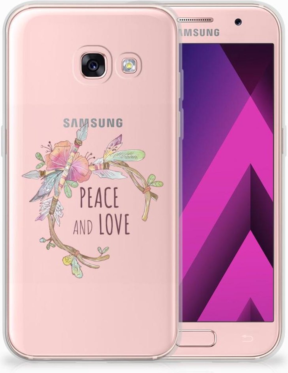Samsung Galaxy A3 2017 Telefoonhoesje met Naam Boho Text