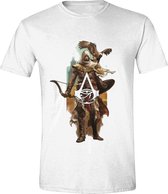 Assassin's Creed: Origins - Character Eagle Men T-Shirt - Wit - Maat M