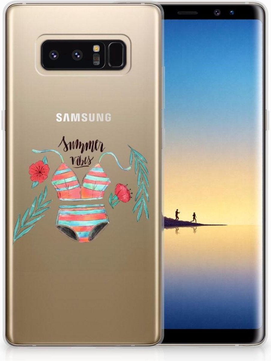 Back Cover voor Samsung Galaxy Note 8 Telefoonhoesje met Naam Boho Summer