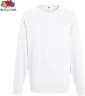 Fruit of the Loom sweater - ronde hals - maat XL - heren-  Kleur White