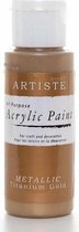 Acrylic Paint (2oz) - Metallic Titanium Gold