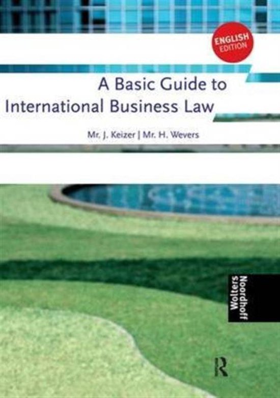 A Basic Guide to International Business Law - cover