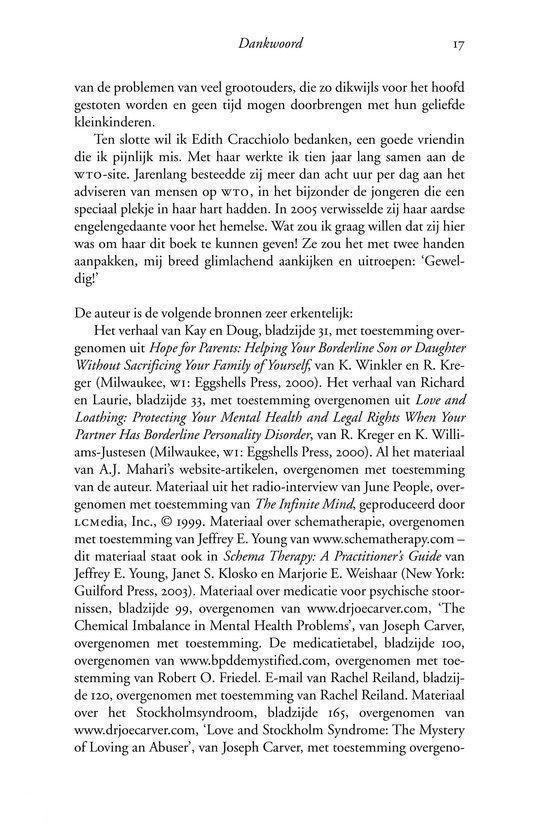Pagina 17 van de Nederlandse tekst, met dankwoord.
