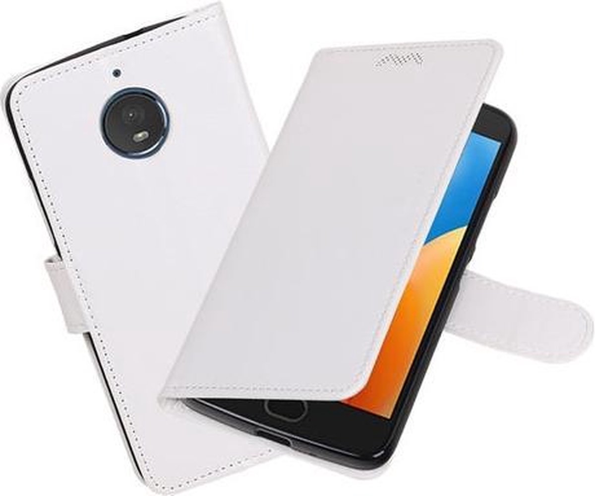 BestCases - Wit Portemonnee booktype hoesje Motorola Moto E4