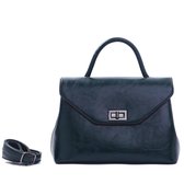 Classic chic handbag Qischa® dennengroen glossy