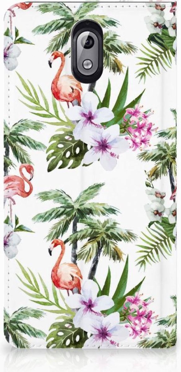 Nokia 3.1 (2018) Hoesje maken Flamingo Palms