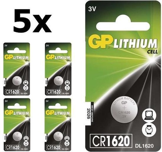 GP CR1620 Lithium pile bouton 1 pièce GP