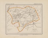 Historische kaart, plattegrond van gemeente Ruinen in Drenthe uit 1867 door Kuyper van Kaartcadeau.com