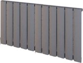 Design radiator horizontaal aluminium mat grijs 60x104cm1157 watt- Eastbrook Malmesbury
