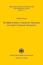 The Biblical Hebrew Transitivity Alternation in Cognitive Linguistic Perspective