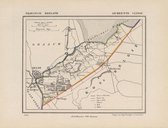 Historische kaart, plattegrond van gemeente Clinge in Zeeland uit 1867 door Kuyper van Kaartcadeau.com