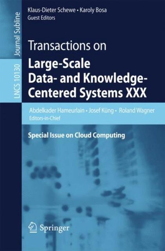 Transactions on Large Scale Data and Knowledge Centered Syst ... - cover