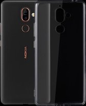 Nokia 7 Plus - hoes, cover, case - TPU - Transparant