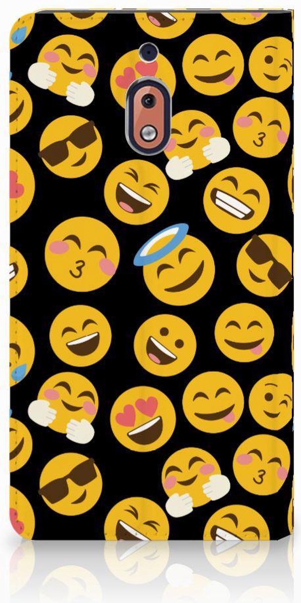 Nokia 2.1 2018 Hoesje met Magneet Emoji