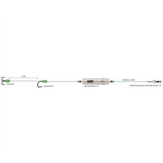 Madcat Adjusta Basic River Rig - Onderlijn - Livebait - Maat M van Madcat — afbeelding 3