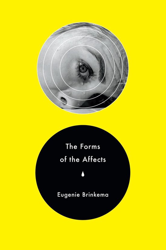 La couverture du livre présente un gros plan d'un visage de femme avec des cercles concentriques et le titre 'The Forms of the Affects'.