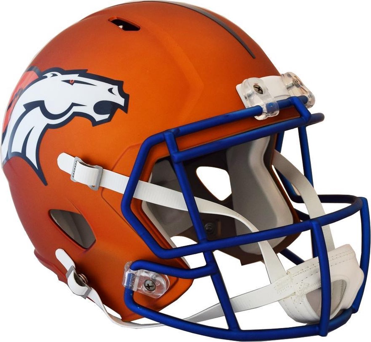 as kiespijn Werkgever Riddell DeLuxe Replica Helmet BLAZE Broncos American Football Helm | bol.com
