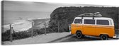 VW Camper - Canvas Schilderij Panorama 158 x 46 cm