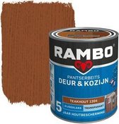 Rambo Deur & Kozijn pantserbeits zijdeglans transparant Teak 1204 - 2,5 Liter