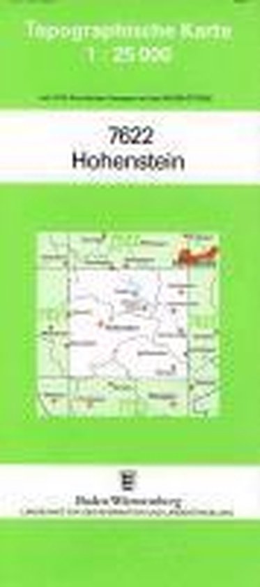 Hohenstein 1 : 25 000 - cover