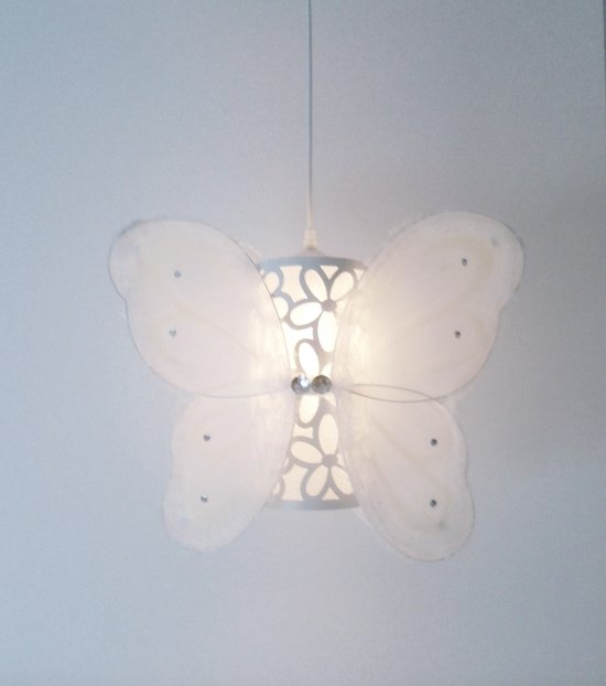 Funnylight kids lamp vlinder bloem wit - Trendy hanglamp voor de baby en  kinderkamer | bol.com