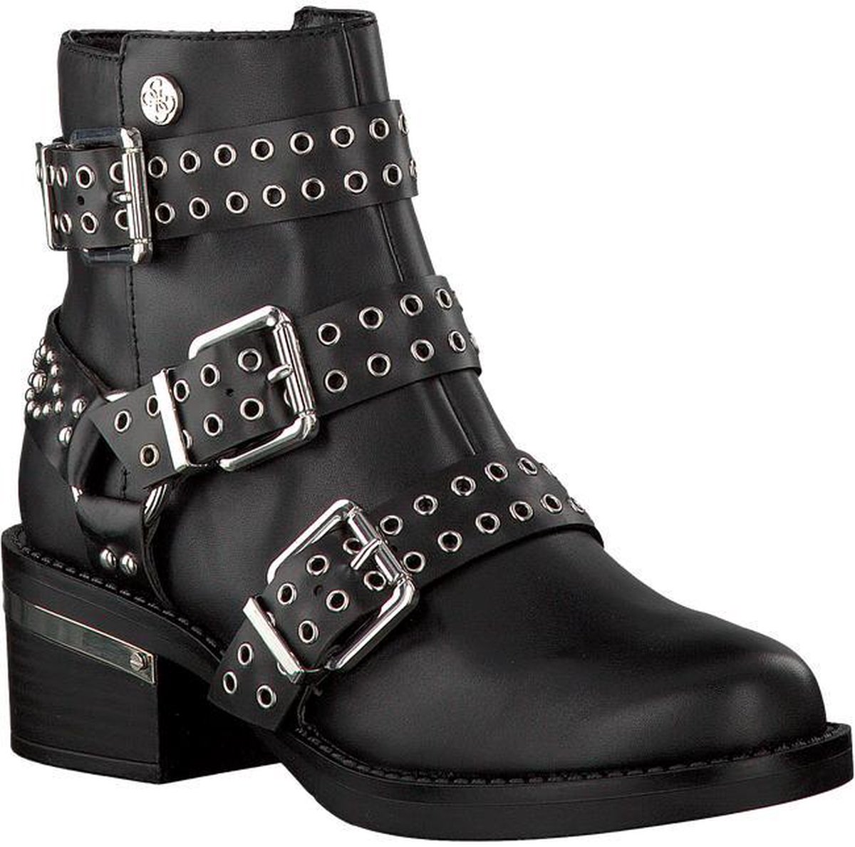 Guess Dames Biker Boots Flfif3 Lea10 - Zwart - Maat 41 | bol.com