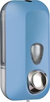 Marplast zeepdispenser A71401AZ - Professionele kwaliteit - Blauw met Transparant - 550 ml - Geschikt voor openbare ruimten