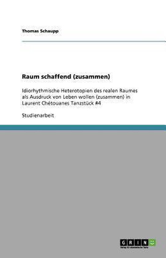Raum schaffend (zusammen) - cover