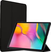 Hoes geschikt voor Samsung Galaxy Tab A 10.1 (2019) - Smart Book Case Tri-Fold Hoesje - iCall - Zwart
