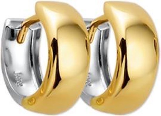 Boucles d'oreilles à fermoir de la collection de bijoux 5.0 mm Sphère - Or bicolore