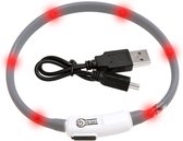 Kattenhalsband LED Visio Light Zwart - Multi - 20 - 35 cm